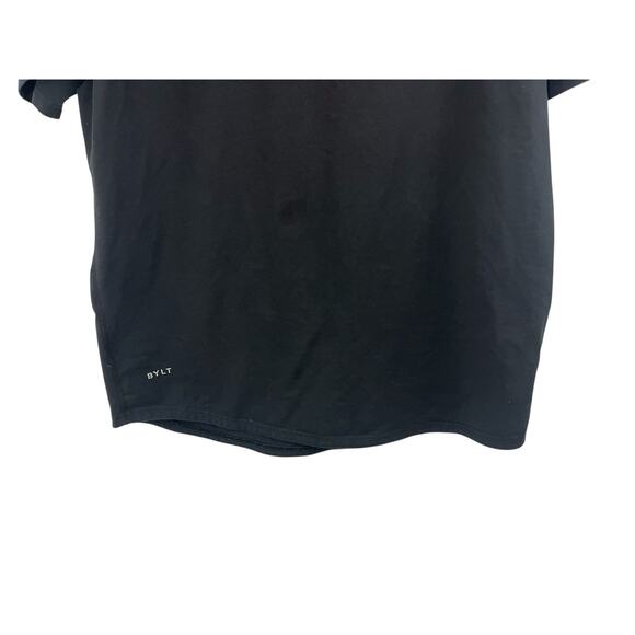 BYLT T Shirt Men’s XL Blend Black Curved Hem Short Sleeve Drop Cut Activewear - Picture 8 of 9